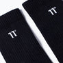 11 Degrees - Core Logo Crew Socks 3Darab - Black